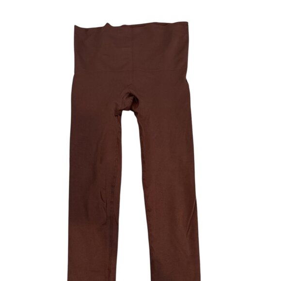 Slim + Tone Brown High Waist Leggings Women’s Size M – Seamless Stretch Compress - Picture 1 of 3